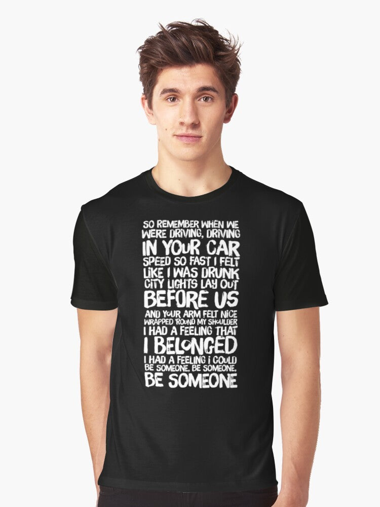 "Fast Car" Tracy Chapman lyrics graphic print t-shirt - Men