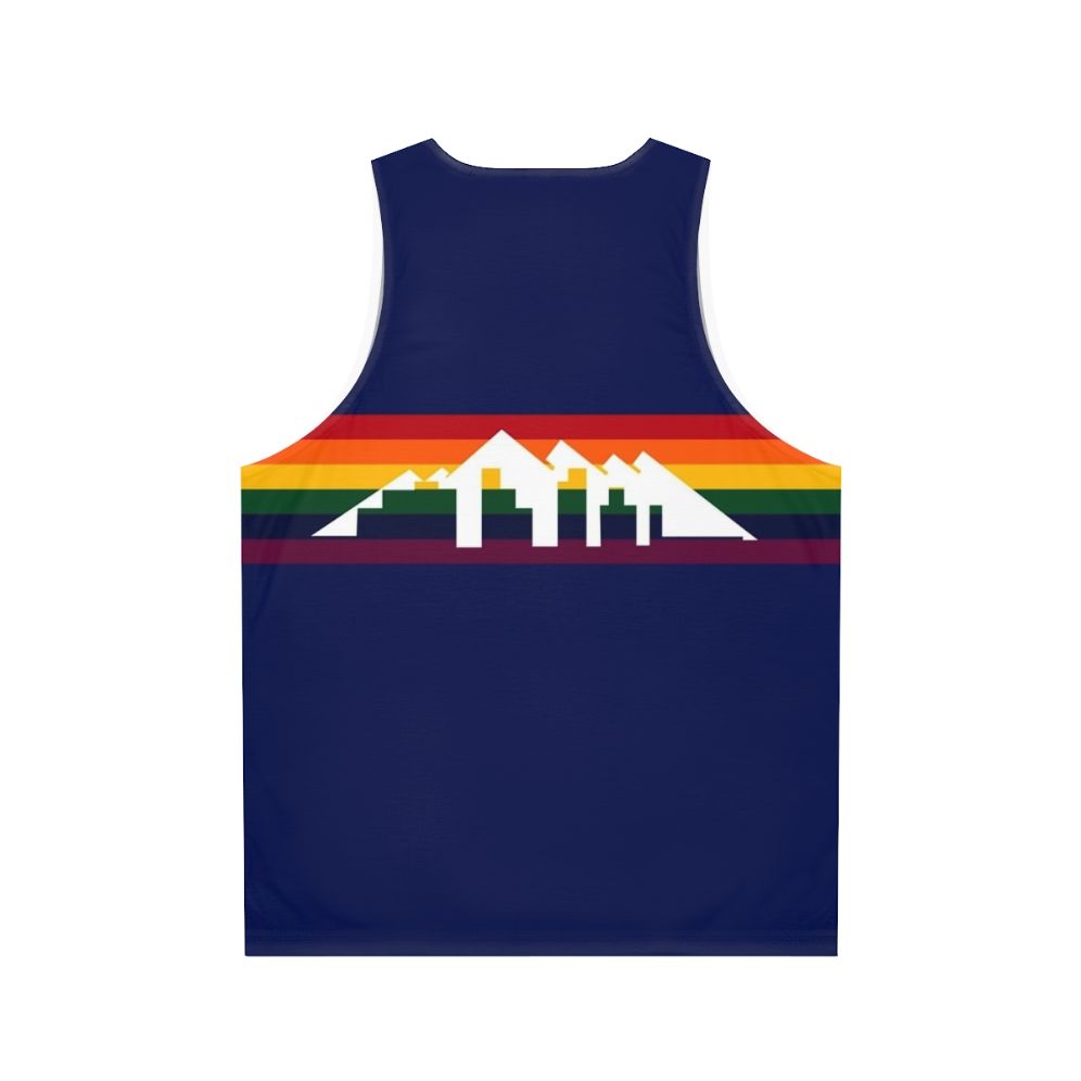 Denver Basketball Unisex Tank Top - Back