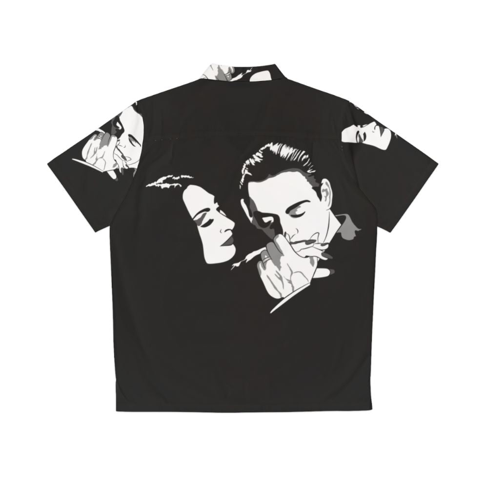 Gomez & Morticia Addams Family Hawaiian Shirt - Back