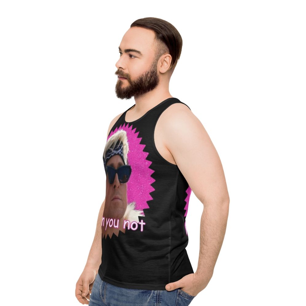 "Ken You Not" unisex tank top with funny meme design - men side