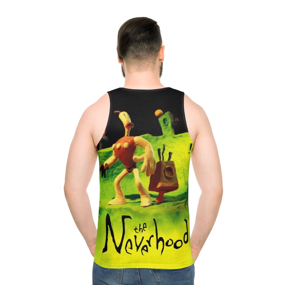 The Neverhood Retro Clay Animation Unisex Tank Top - men back