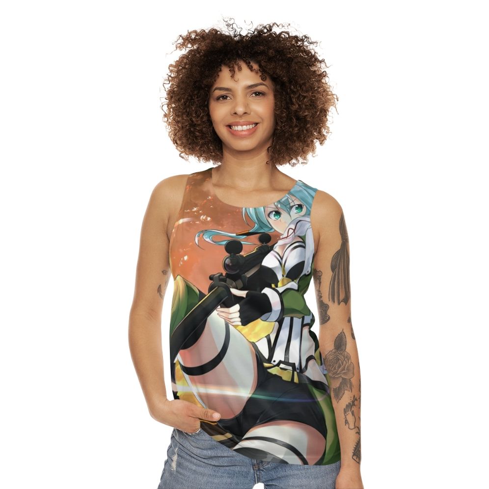 Sinon Anime Inspired Unisex Tank Top - women