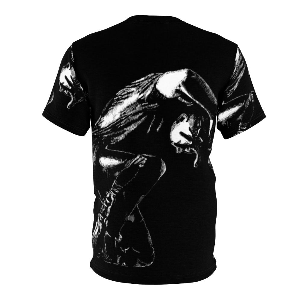 Loic Nottet inspired digital art elastic heart graphic t-shirt design - Back