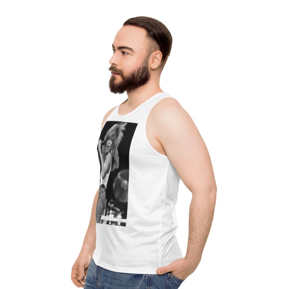 Tina Turner Inspired Unisex Music Fan Tank Top - men side