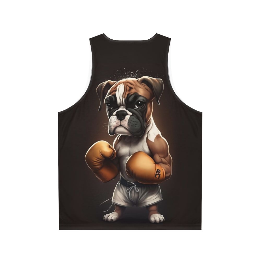 Boxer dog unisex tank top - Back