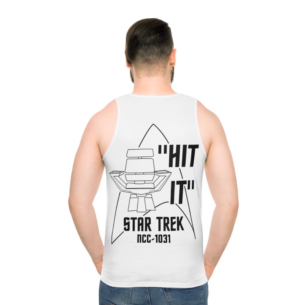 Star Trek Discovery Captain Pike Unisex Tank Top - men back