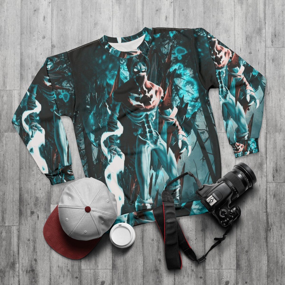 Soul Reaver Raziel Fantasy Sweatshirt - flat lay