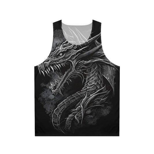 Unisex dragon tank top with cool dragon design