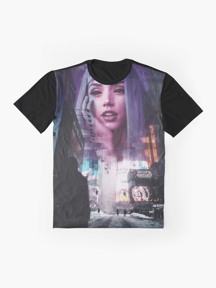 Blade Runner 2049 cyberpunk science fiction graphic design t-shirt - Flat lay