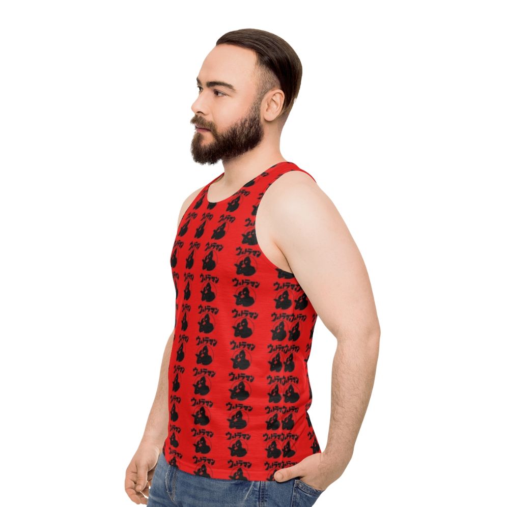 Retro Ultraman Kaiju Unisex Tank Top - men side