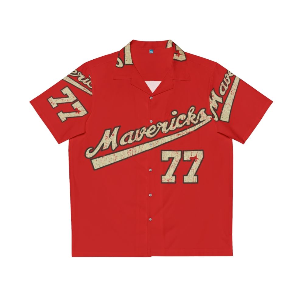 Vintage 1970s Portland Mavericks Hawaiian Baseball Shirt