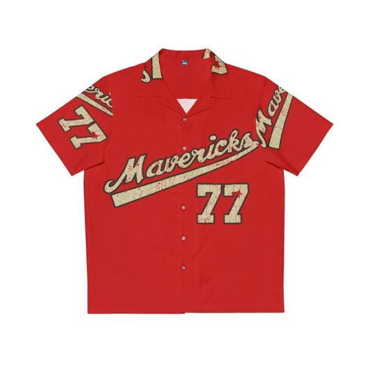 Vintage 1970s Portland Mavericks Hawaiian Baseball Shirt