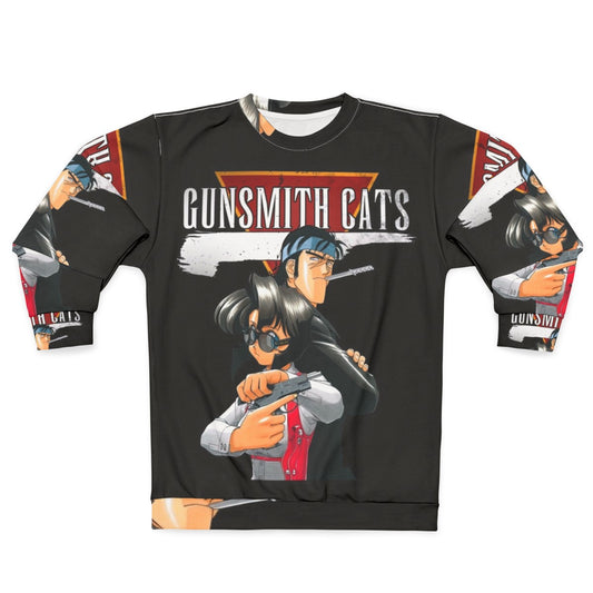 Vintage Gunsmith Cats anime-inspired sweatshirt