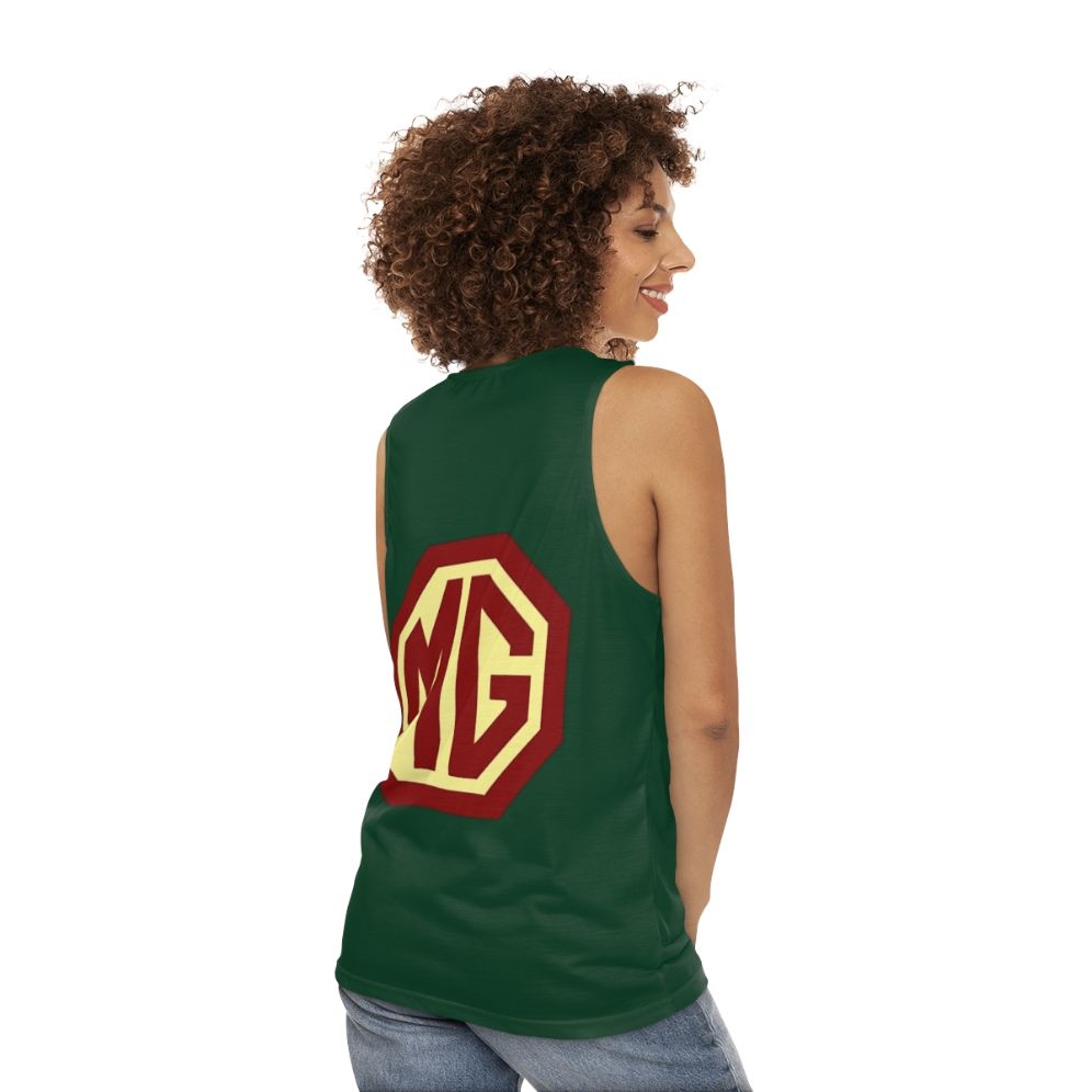 Classic MG Morris Garages Unisex Tank Top - women back