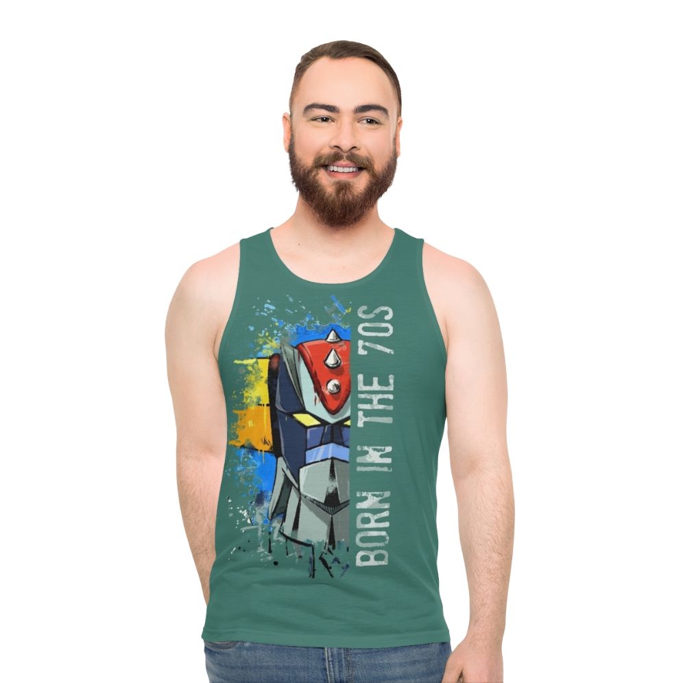 Ufo Robot Goldrake Retro 80s Manga Anime Unisex Tank Top - men