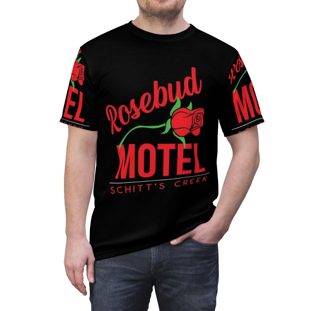 Schitt's Creek inspired Rosebud Motel t-shirt design - men front