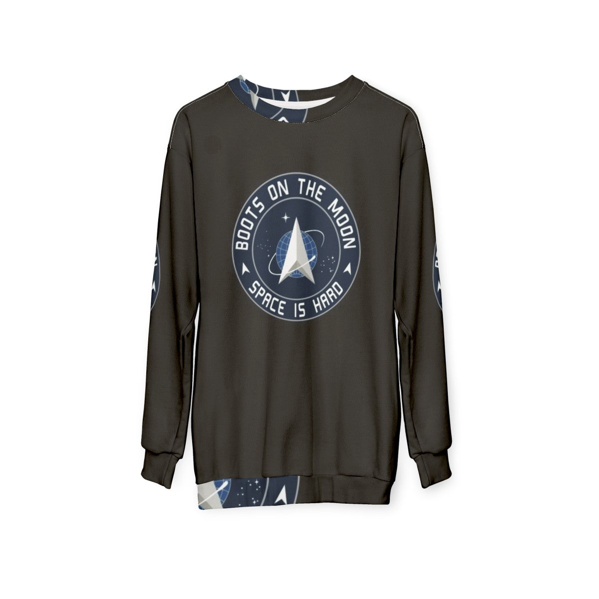 Space Force "Boots on the Moon" Sweatshirt - hanging