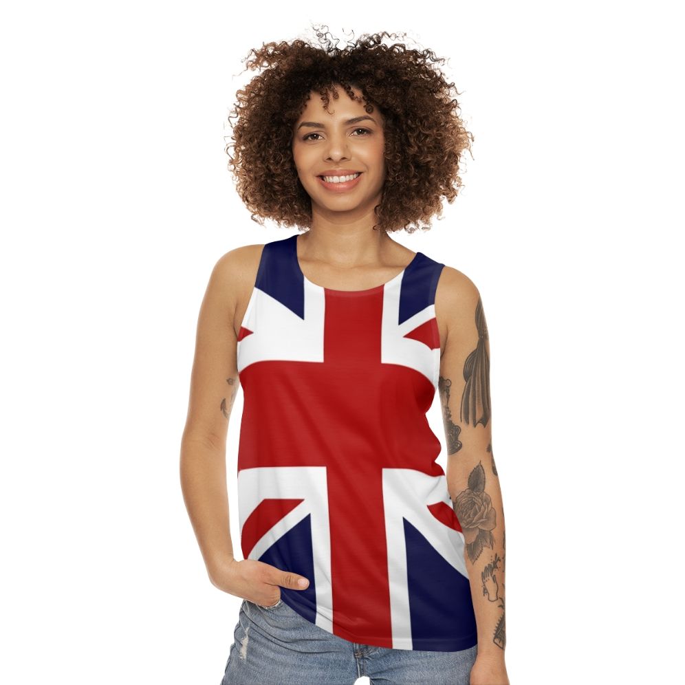 Union Jack Flag of the UK Unisex Tank Top - women