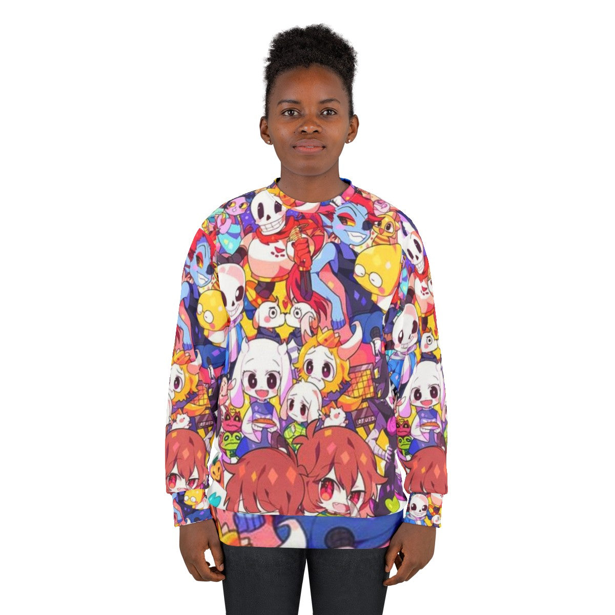 Undertale Heart Sweatshirt featuring the iconic heart symbol from the indie game Undertale - women