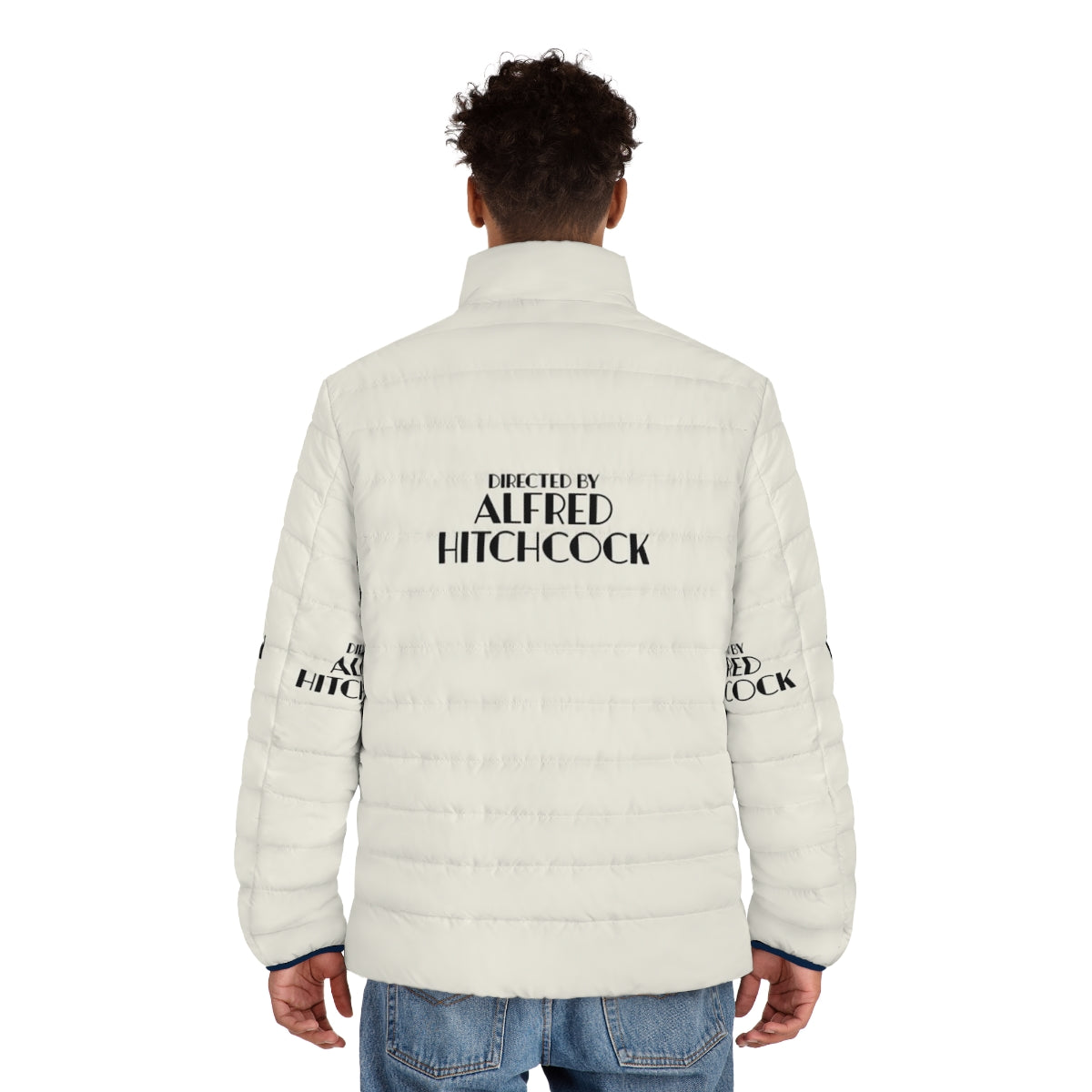 Puffer jacket with an Alfred Hitchcock-inspired design - men back