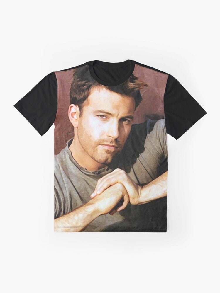 Ben Affleck wearing a graphic t-shirt - Flat lay