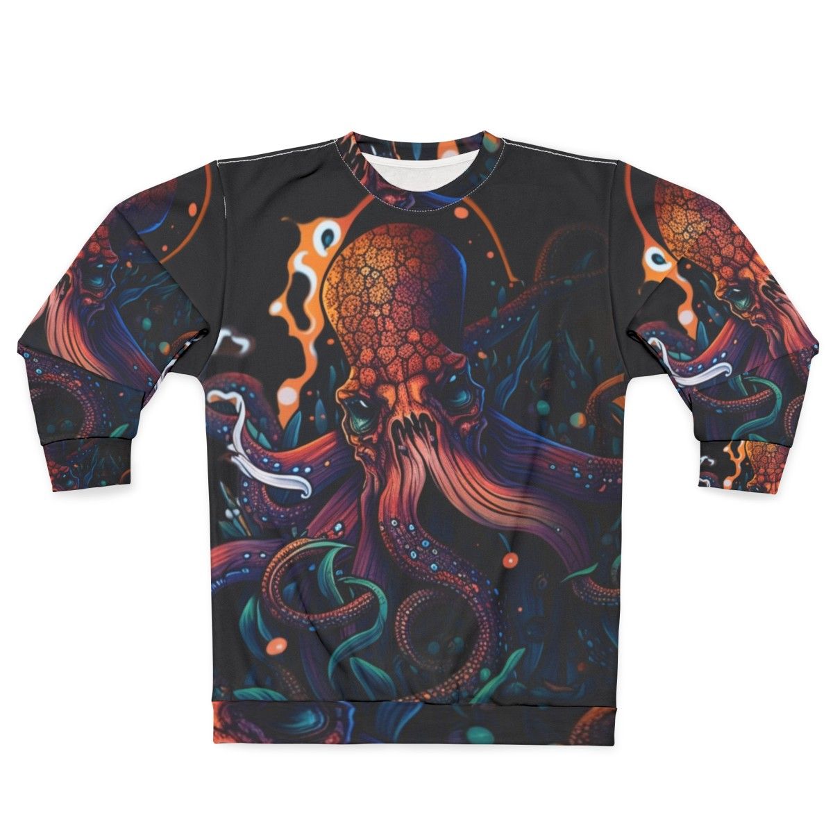 Mythical sea creatures sweatshirt featuring fantastical beasts