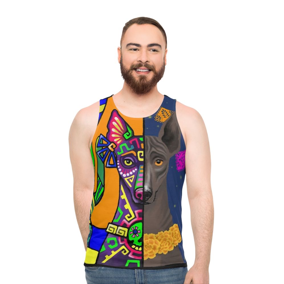 Prehispanic Xoloitzcuintle Unisex Tank Top - men