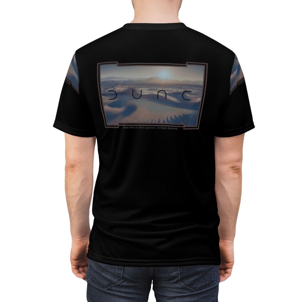 Sci-Fi Desert Planet Dune Inspired T-Shirt - men back