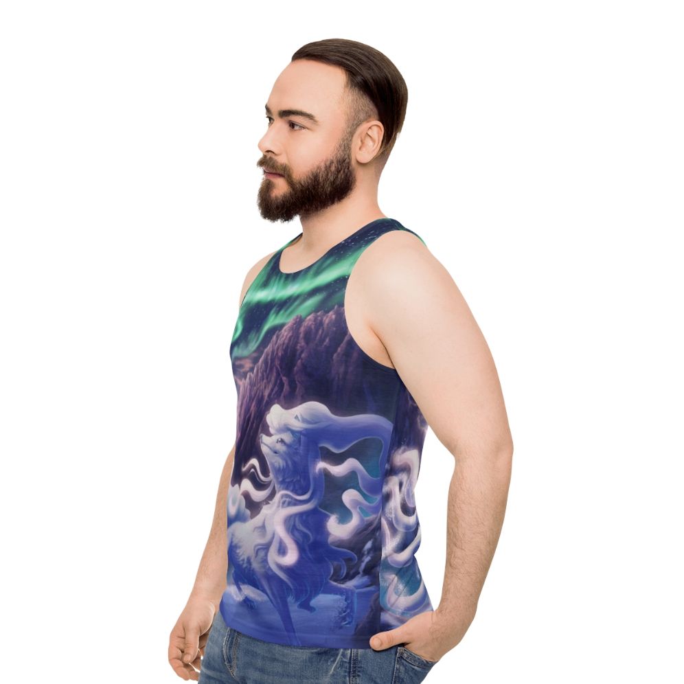 Alolan Ninetales Pokemon Unisex Tank Top - men side