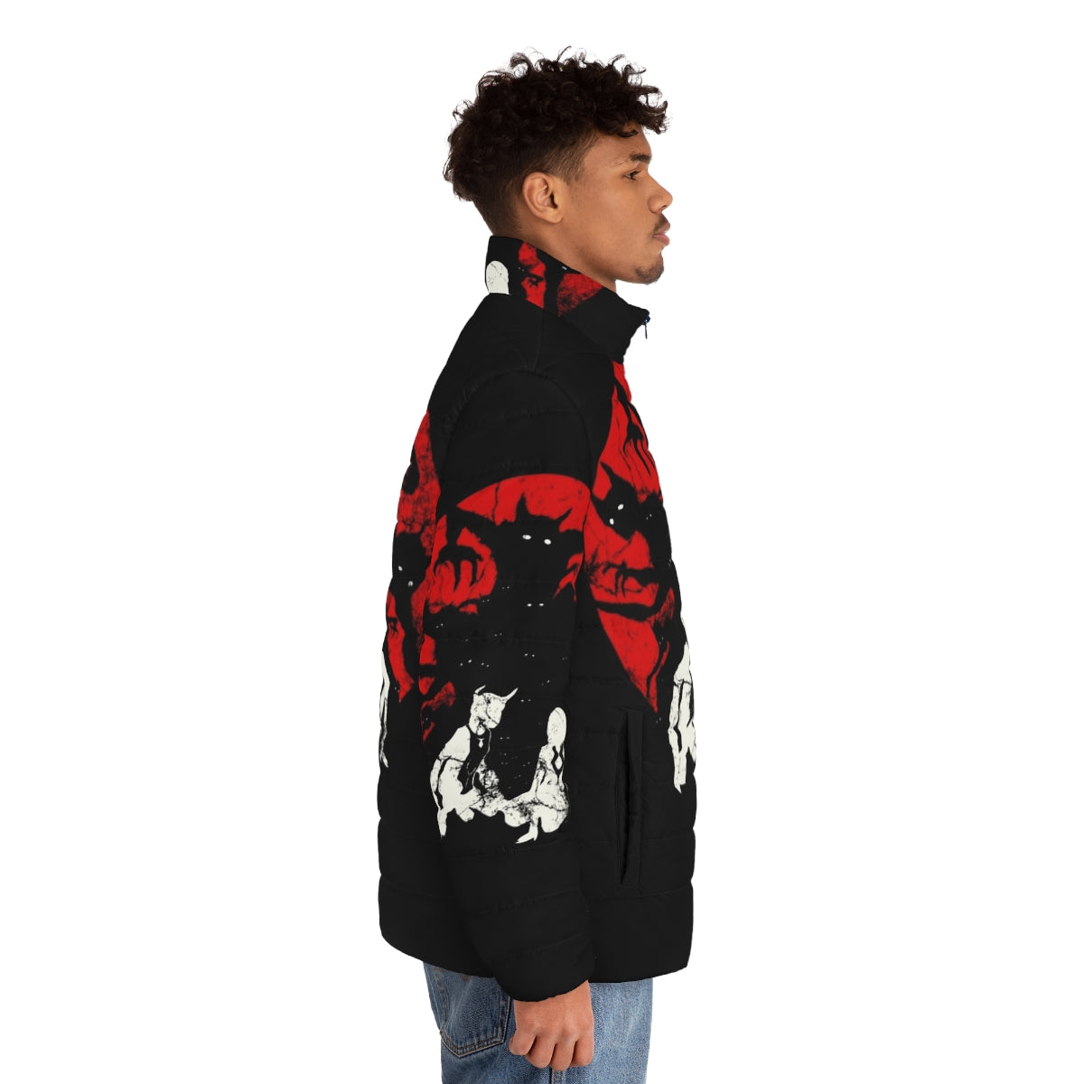 Ico V2 Puffer Jacket with Shadow of the Colossus inspired design - men side right