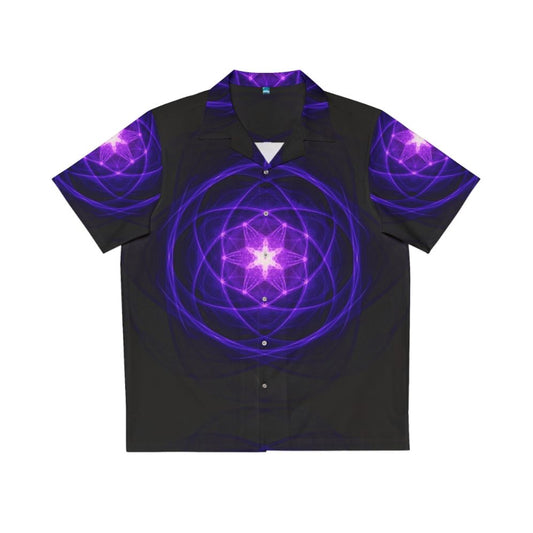 Energetic Geometry Indigo Prayers Hawaiian Shirt