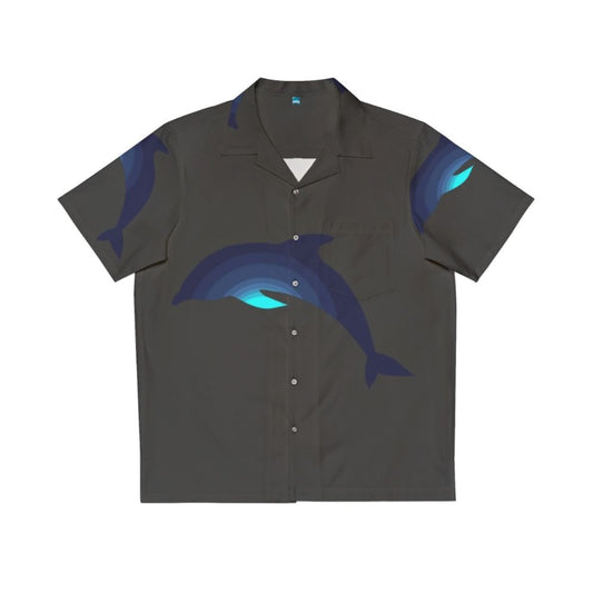 Tropical Dolphin Hawaiian Shirt with Legendary Animals Design