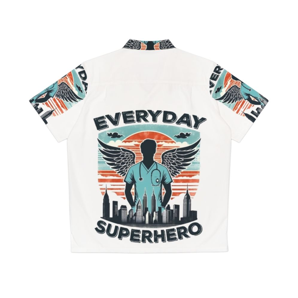 Everyday Superhero Male Nurse Hawaiian Shirt - Back