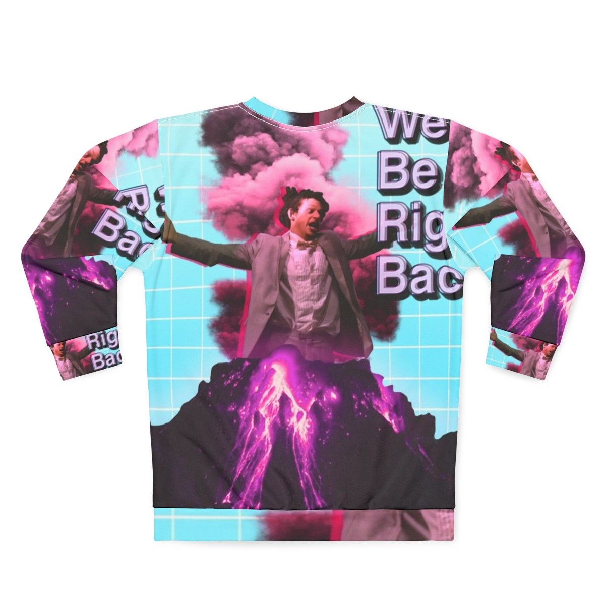 Retro Vaporwave Eric Andre Aesthetic Sweatshirt - Back