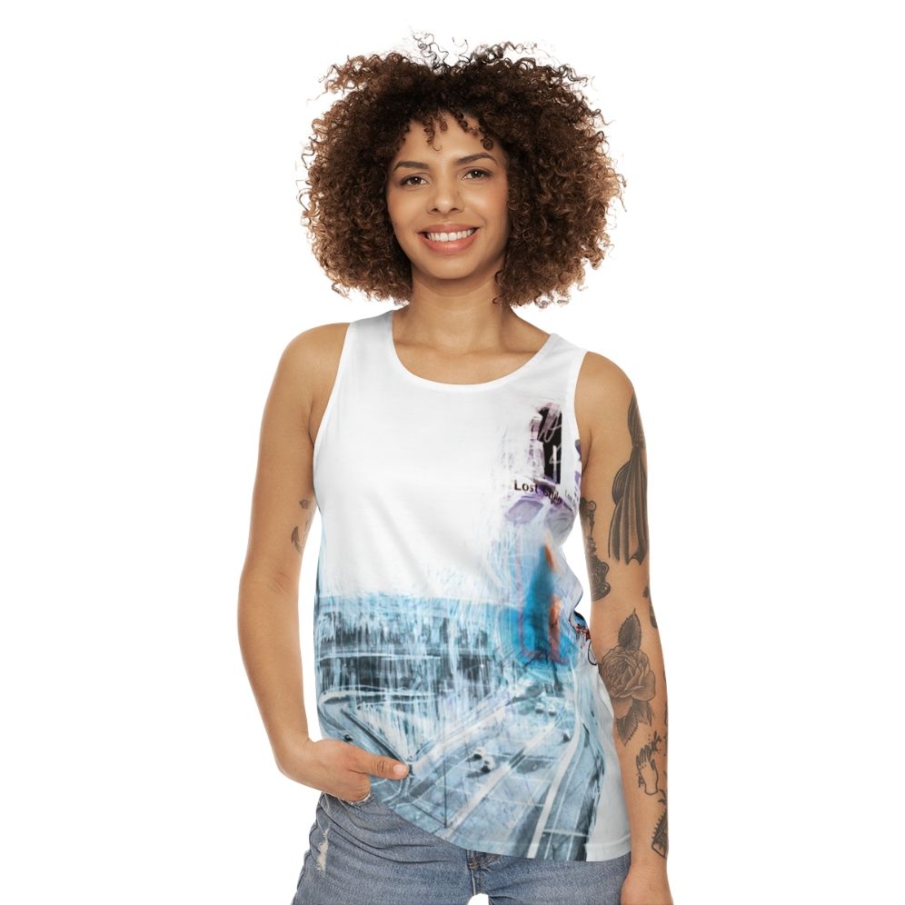 Unisex Ok Computer inspired graphic tank top - women