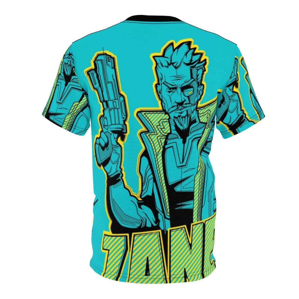 Borderlands 3 Zane Flynt Vector Art T-Shirt - Back