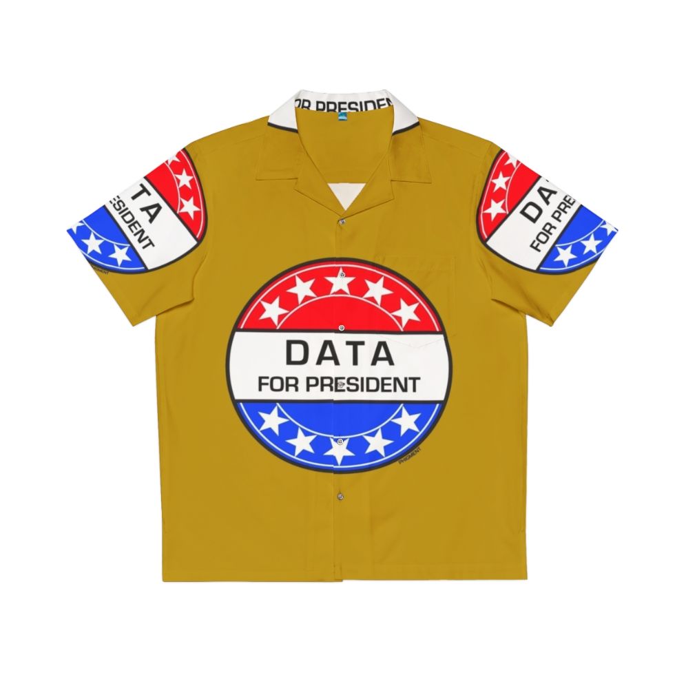 Data for President Hawaiian Shirt - Sci-Fi Inspired Presidential Apparel