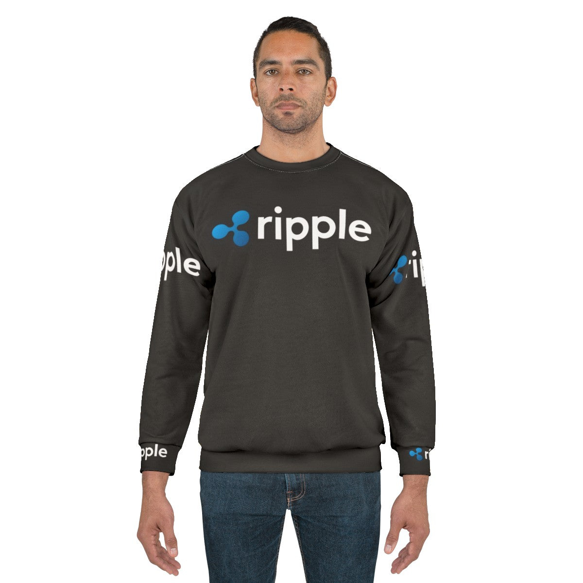 Ripple XRP Crypto Sweatshirt with Ripplenet Logo - men