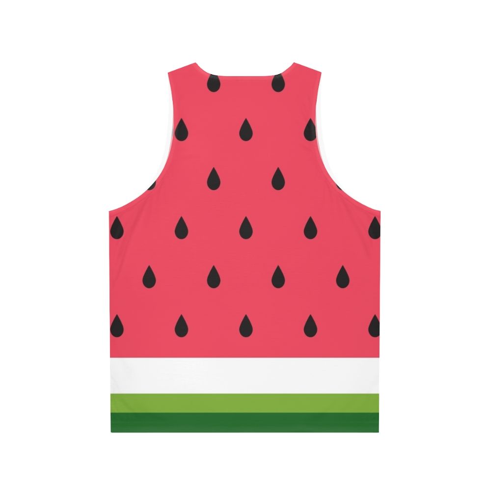 Watermelon abstract unisex tank top - Back