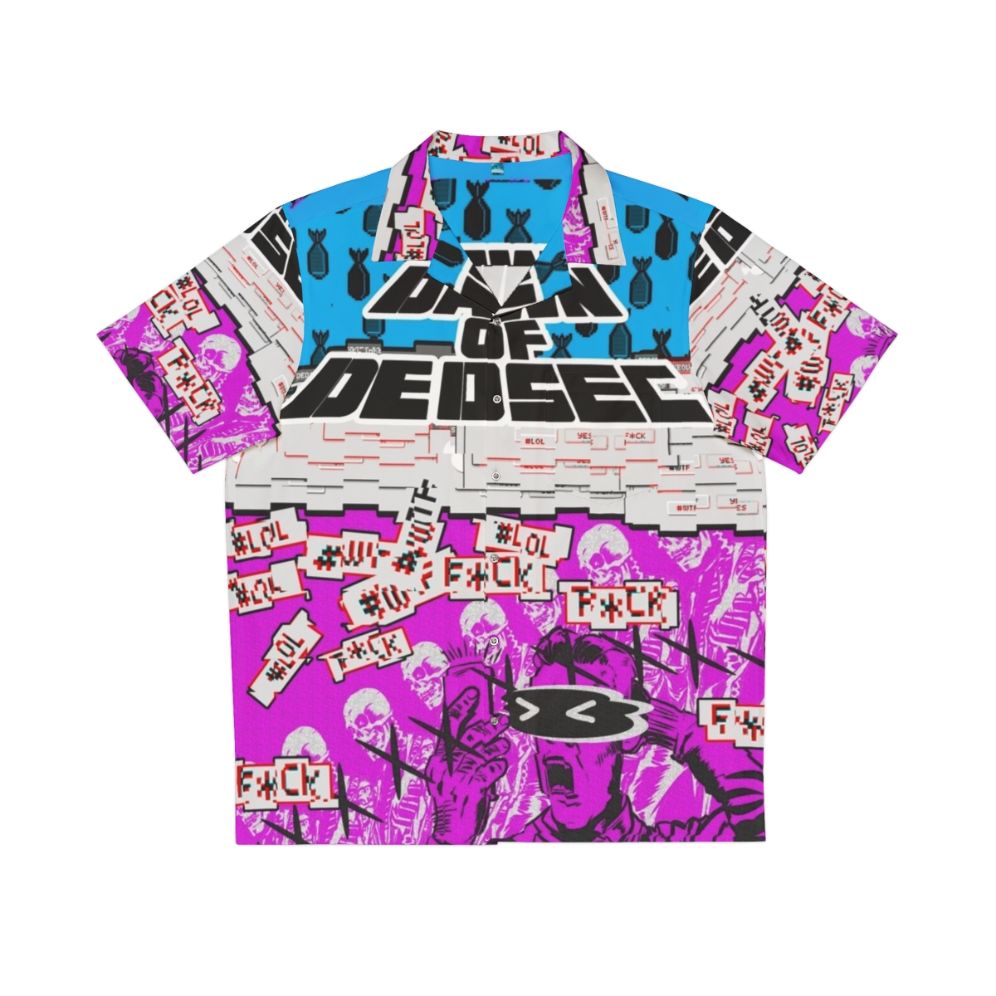 Dawn of Dedsec Hawaiian Shirt - Watchdogs Gaming Merchandise