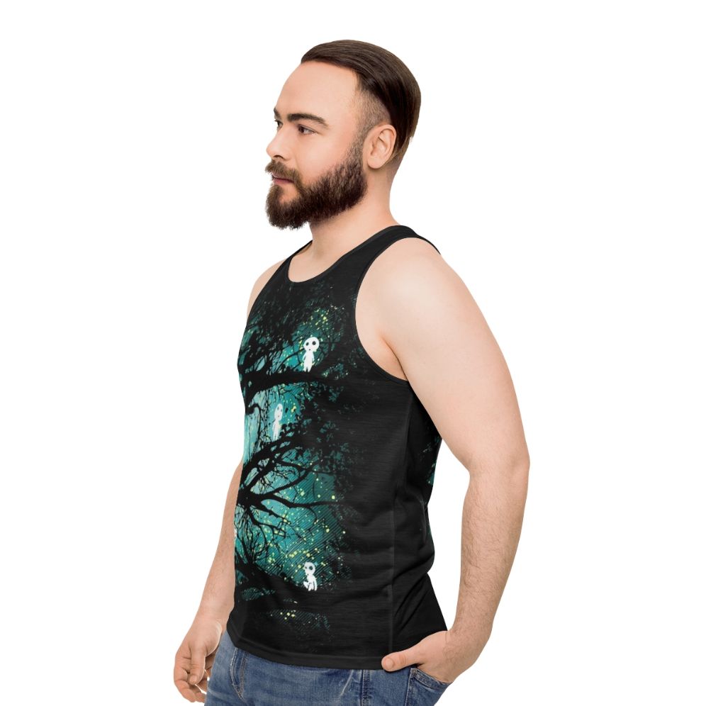 Tree Spirits Unisex Tank Top - men side