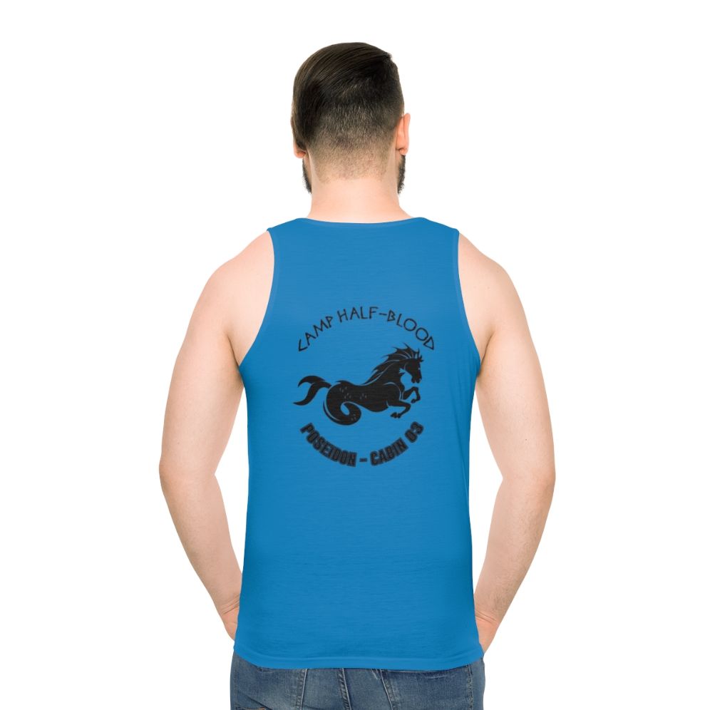 Poseidon Unisex Greek Mythology Tank Top - men back