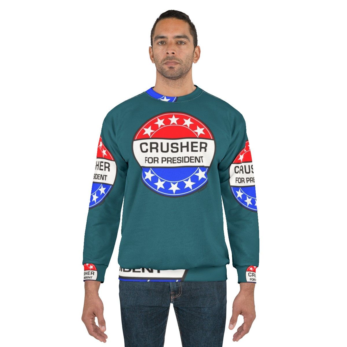 Sci-Fi Presidential Election Crusher Sweatshirt - men