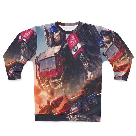 Transformers: Rise of the Beasts Sweatshirt featuring Optimus Prime and Bumblebee