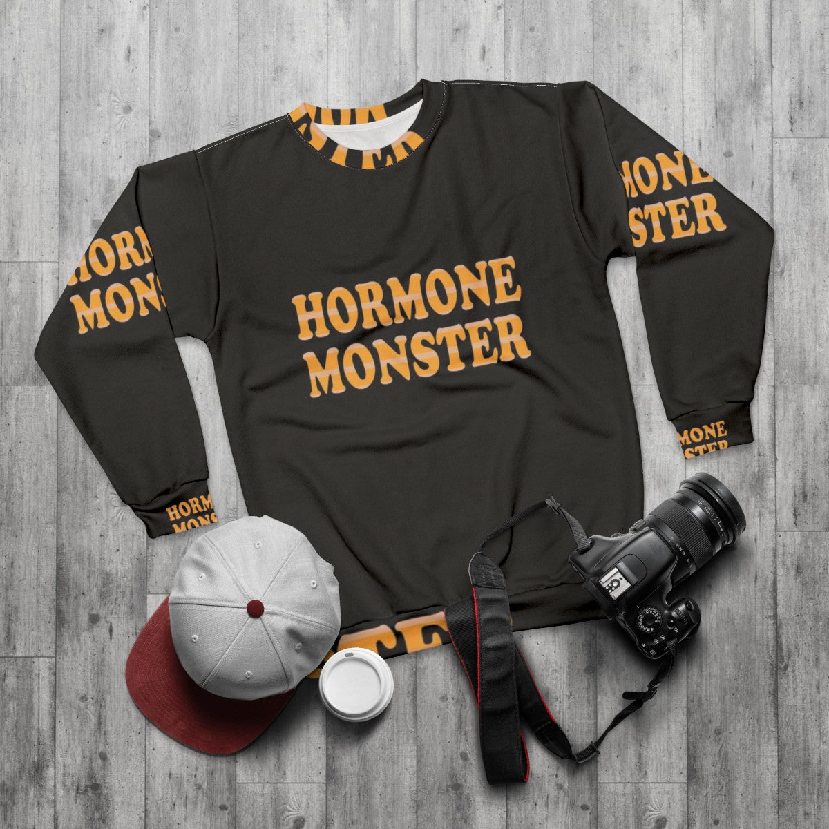 Big Mouth Hormone Monster Sweatshirt - flat lay