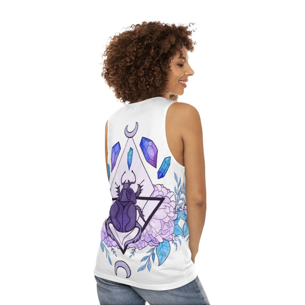 Scarab Queen Unisex Tank Top - women back