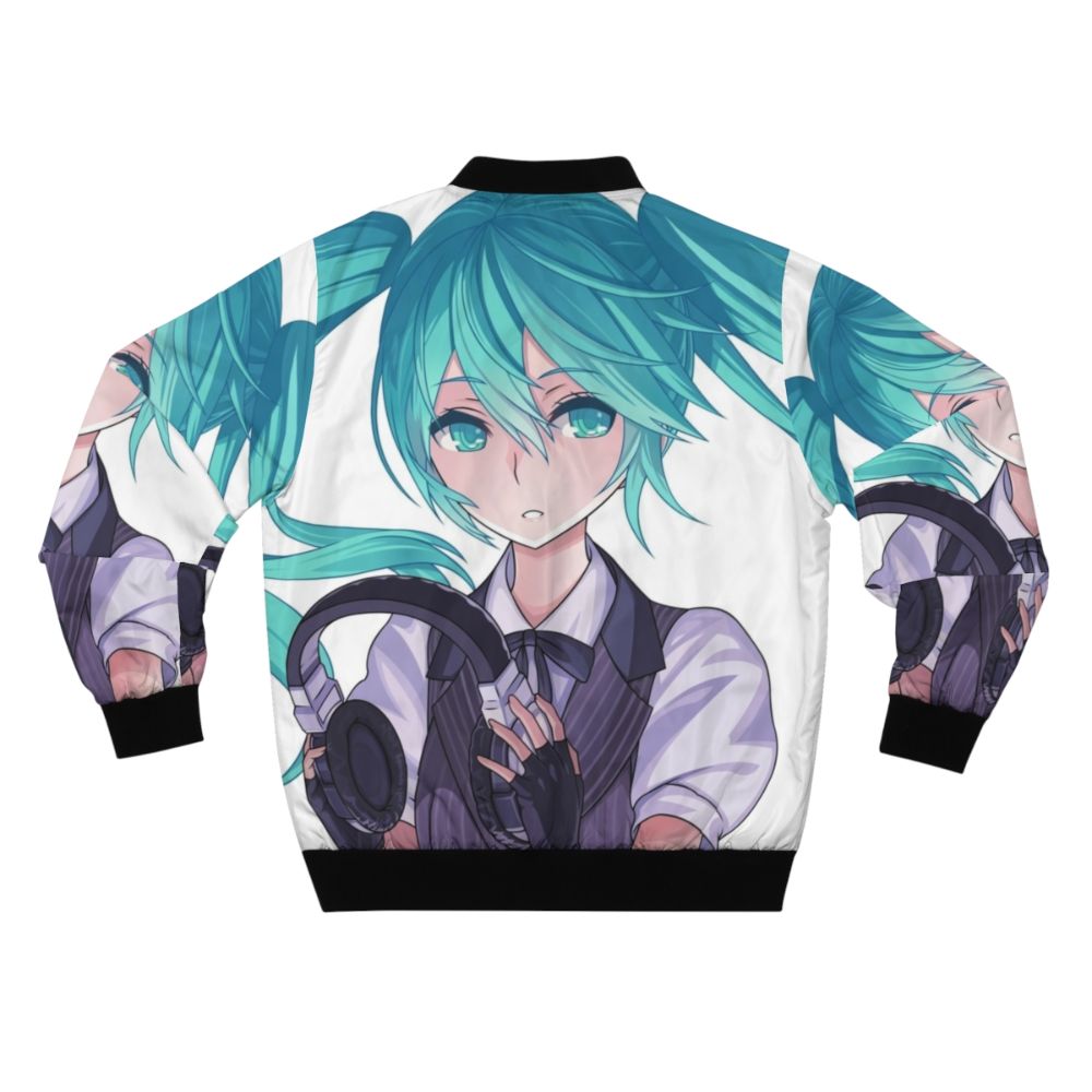 Hatsune Miku inspired anime-style bomber jacket - Back