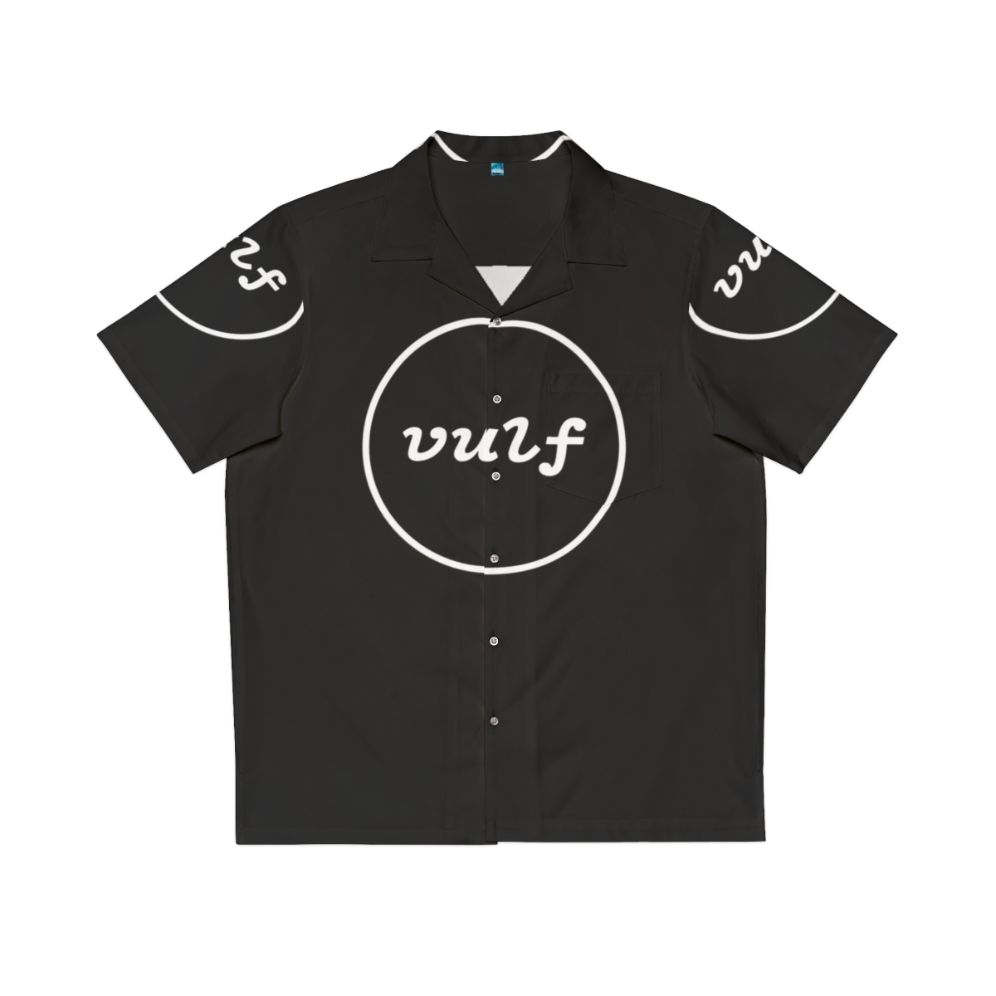 Vulfpeck 1612 logo printed on a Hawaiian-style shirt