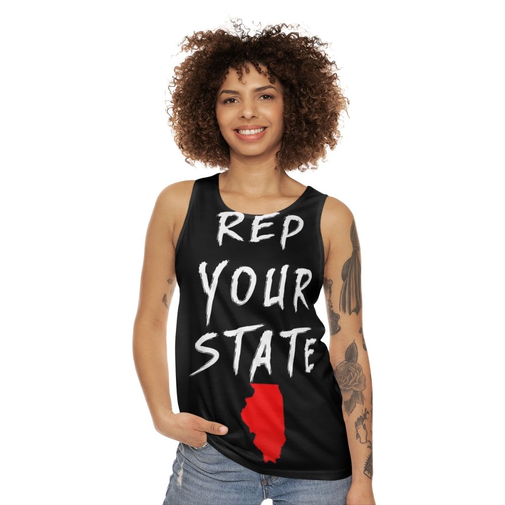 Unisex Illinois State Pride Tank Top - women