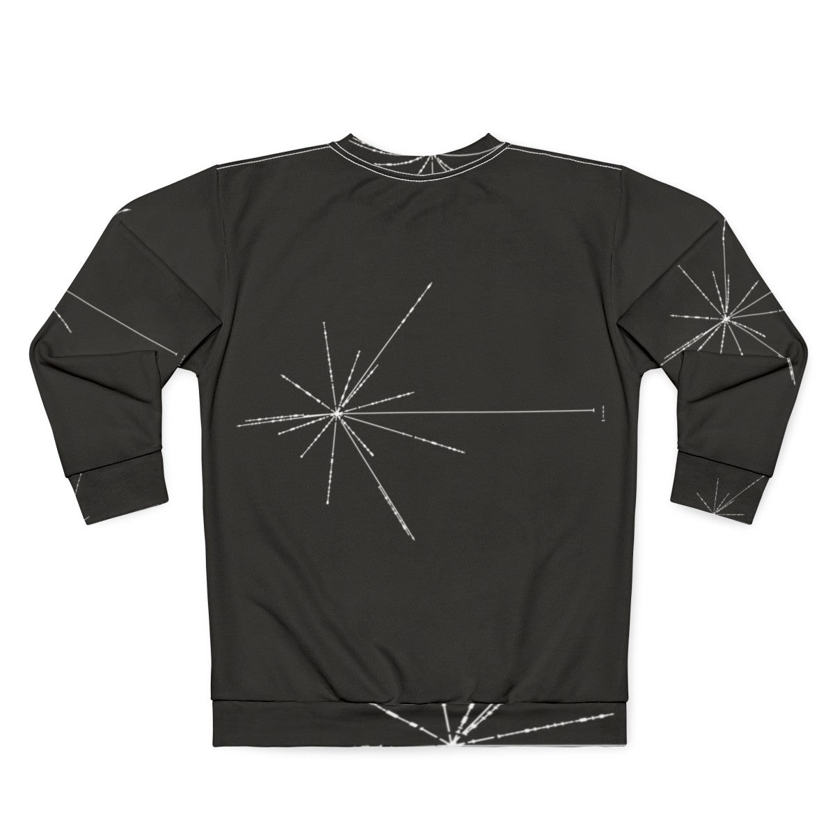 Pioneer Plaque Pulsar Map Sweatshirt - Cosmic Exploration Apparel - Back